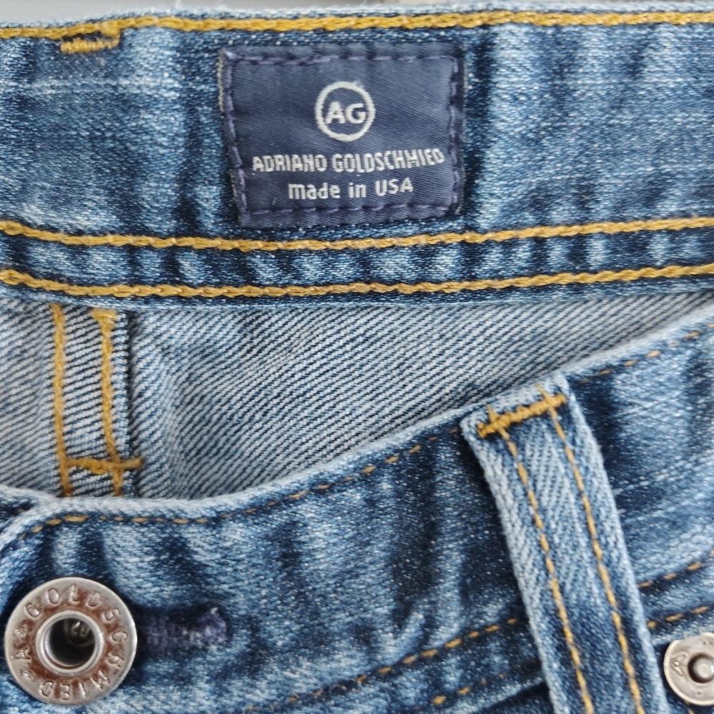 AG Protégé Classic Straight Leg Jeans 34/34 - Picture 5 of 13
